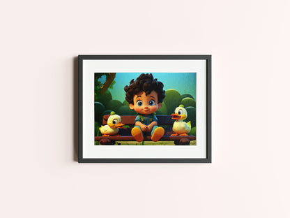 AI Cartoon Photo Frames for Kid