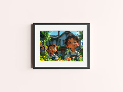 AI Cartoon Photo Frames for Kid