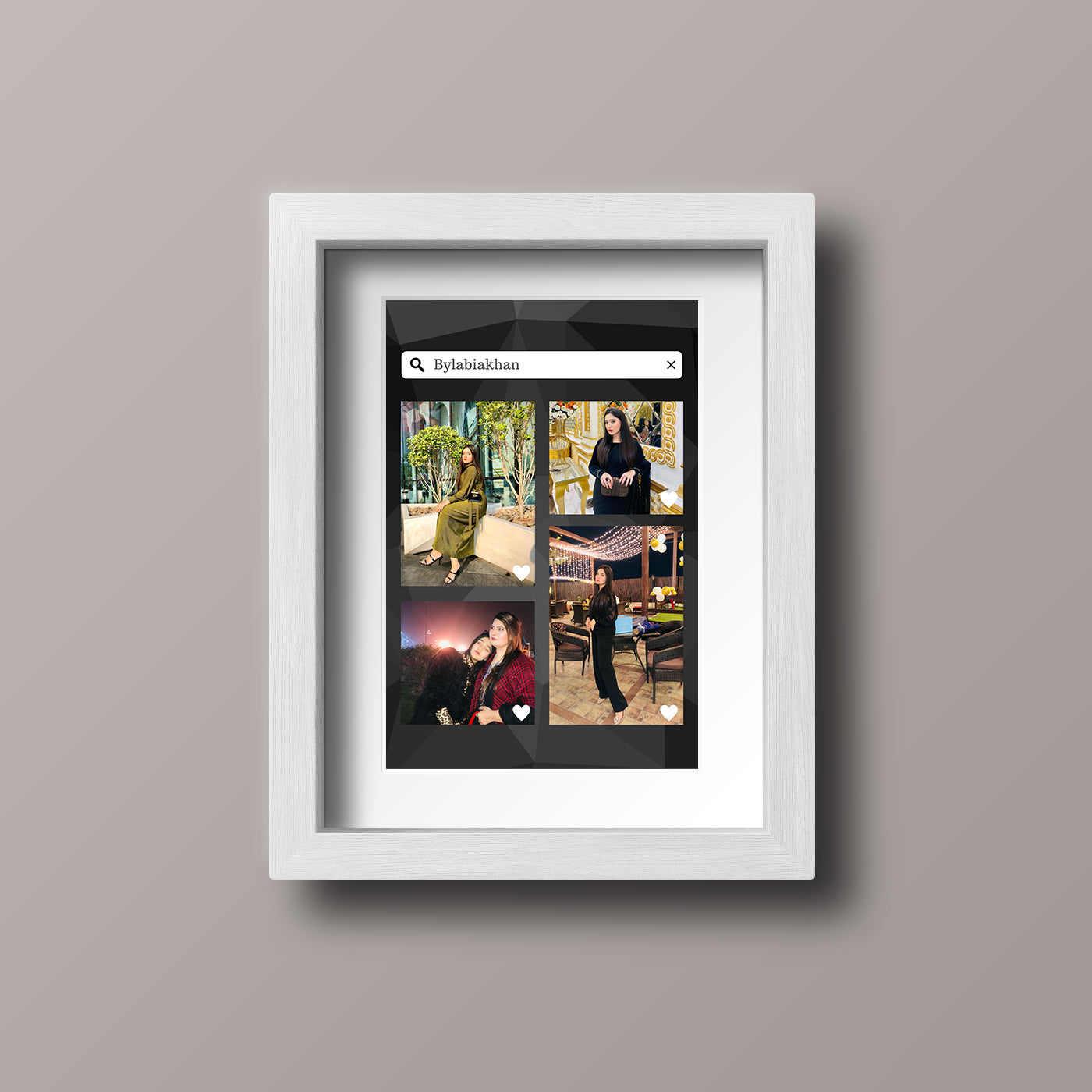 Search Button Photo Frames